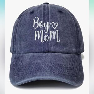 New Boy Mom Baseball Cap Dark Blue